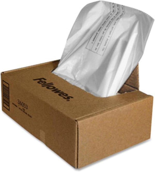 Fellowes Waste Bags for 99Ms, 90S, 99Ci, Hs-440 and Automax 130C, 200C and 200M Shredders -