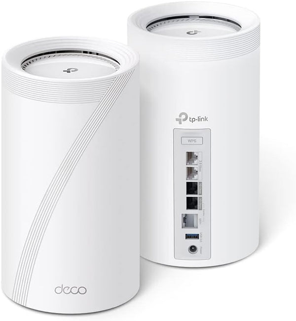 Deco BE33000 Quad-Band Wifi 7 Mesh System (Deco BE95) for Whole Home Coverage up to 7800 Sq.Ft with Ai-Driven Smart Antennas, 10G Multi-Gig Ethernet Ports, Replaces Router and Extender(2-Pack) Wifi 7 BE33000, 2-Pack