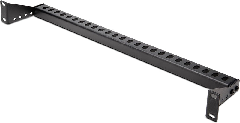 1U Rack Mountable Cable Lacing Bar W/Adjustable Depth, Cable Support Guide for Organized 19" Racks/Cabinets, Horizontal Cable Guide for Patch Panels/Switches/Pdus (12S-Cable-Lacing-Bar)