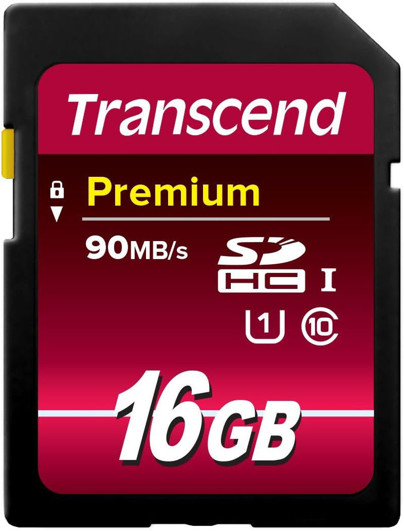 16GB SDHC Class 10 UHS-1 Flash Memory Card up to 60Mb/S (TS16GSDU1)