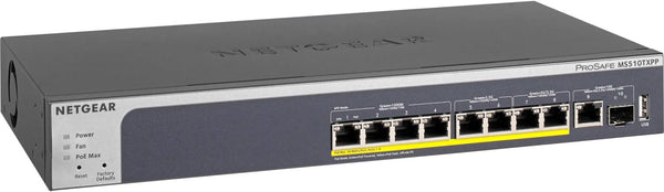 10-Port Poe 10G Multi-Gigabit Smart Switch (MS510TXPP) - Managed, with 8 X Poe+ @ 180W, 1 X 10G, 1 X 10G SFP+, Desktop or Rackmount, and Limited Lifetime Protection 10 Port | Multi-Gig | 8Xpoe 180W | 1Xsfp+