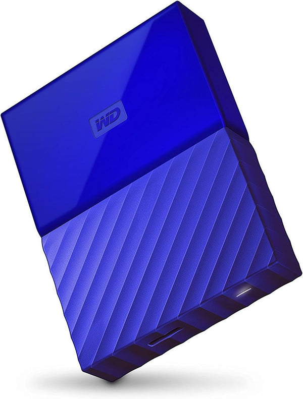 WD 2TB Blue My Passport Portable External Hard Drive - USB 3.0 - WDBYFT0020BBL-WESN Standard Finish Blue 2TB
