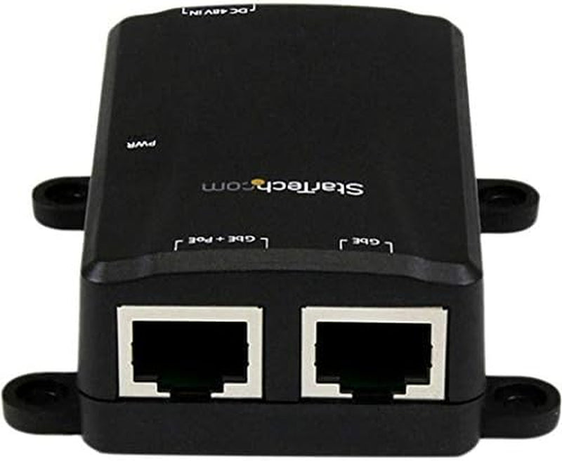 1 Port Gigabit Midspan - Poe+ Injector - 802.3At and 802.3Af - Wall-Mountable Power over Ethernet Injector Adapter (POEINJ1G) , Black Standard