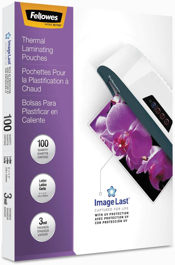 52454 Laminating Pouches 100Pk Clear