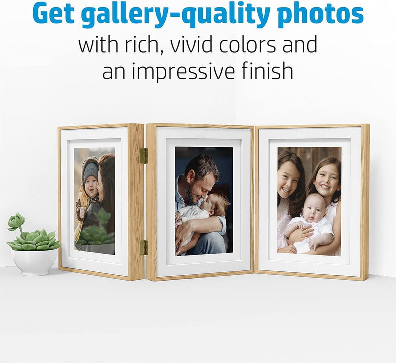 Premium plus Photo Paper | Soft Gloss | 4X6 | 25 Sheets (4WN02A)