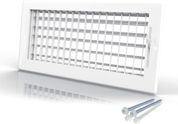 Adjustable Double Deflection HVAC Air Register-Supply Air Diffuser Air Vent Register-Heating/Ac Vent Cover-Wall Register 14X6"Duct [16X8"Face]