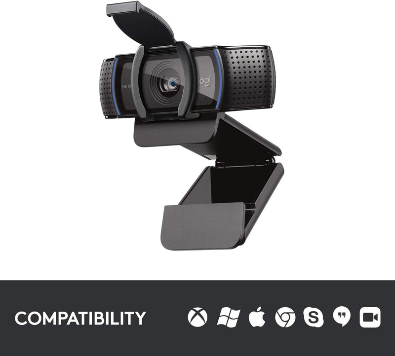 C920S Webcam - 2.1 Megapixel - 30 Fps - USB 3.1 - 1920 X 1080 Video - Auto-Focus - Microphone