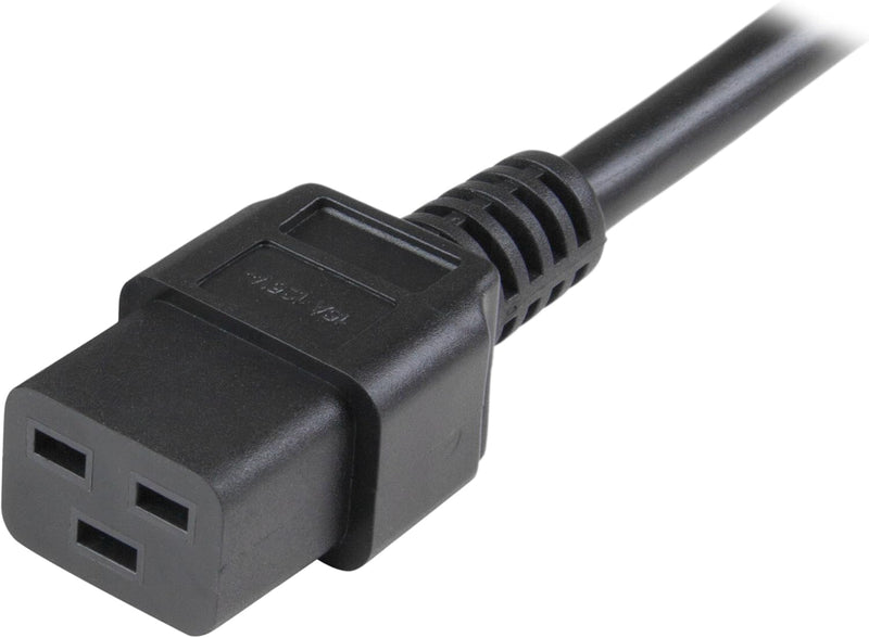 3 Ft Heavy Duty 14 AWG Computer Power Cord - C19 to C20 - 14 AWG Power Cable - IEC 320 C19 to IEC 320 C20 Extension Cord (PXTC19C20143)