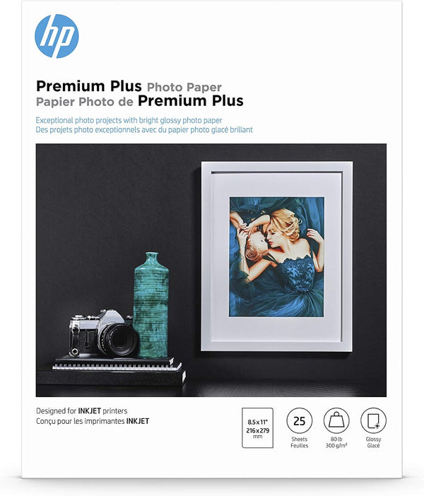 Premium plus Photo Paper, Glossy, 8.5X11 In, 25 Sheets (CR670A)