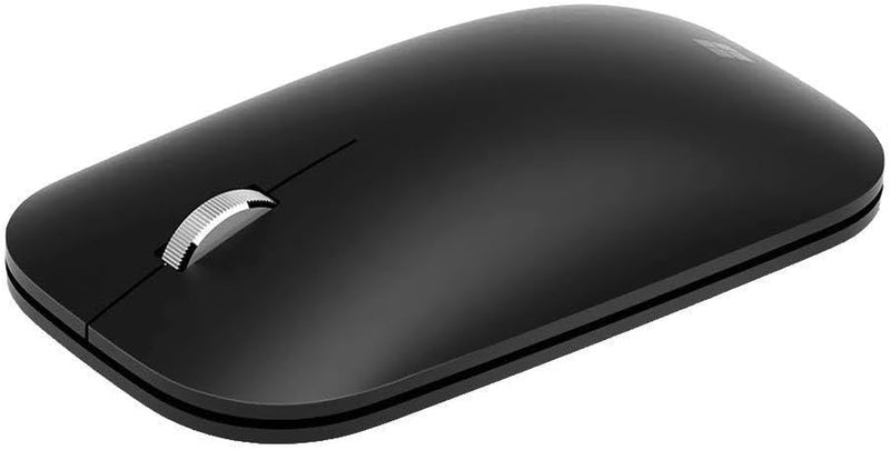 Microsoft Modern Mobile Mouse, Black - Comfortable Right/Left Hand Use Design with Metal Scroll Wheel, Wireless, Bluetooth for Pc/Laptop/Desktop, Works with Mac/Windows 8/10/11 Computers