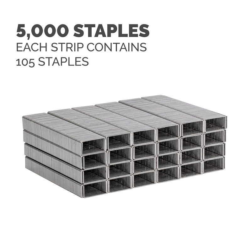 Fellowes Premium 5/16-In Staples for Plier Stapler, 210 per Strip, 5,000 per Box