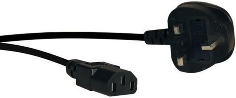 TRIPP LITE P056-006-10A Standard Computer Power Cord, 10A (IEC-320-C13 to BS-1363 UK Plug), Black