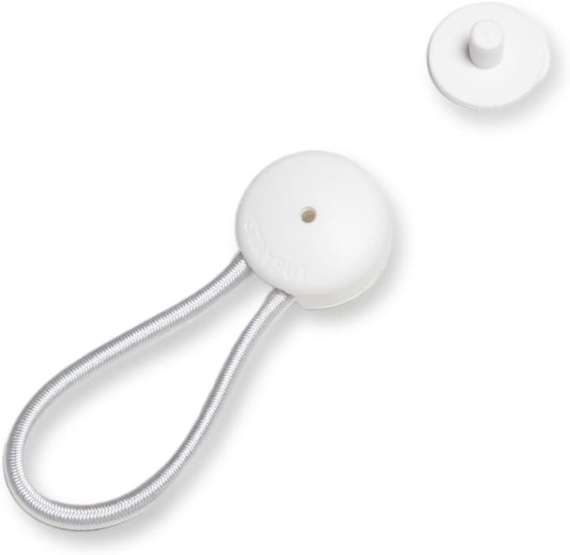 Stayput 8" White Shock Cord & Fastener for Canvas Covers, 4 Pack - Cord Length Is 8" End to End W/Out Loop