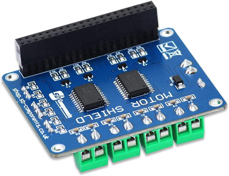 SB New Motorshield for Raspberry Pi 3,2,1 and Zero This Expansion Board Can Control up to 4 Motors or 2 Stepper Motor, 2 IR Sensors and a Single Ultrasonic Sensor.