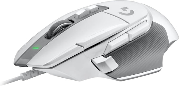 Logitech G502 X Wired Gaming Mouse - LIGHTFORCE Hybrid Optical-Mechanical Primary Switches, Hero 25K Gaming Sensor, Compatible with PC - Macos/Windows - White (Renewed)