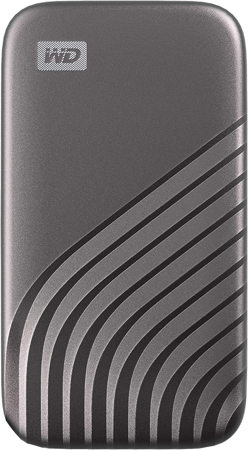 2TB My Passport SSD Portable External Solid State Drive, Gray, Sturdy and Blazing Fast, Password Protection with Hardware Encryption - WDBAGF0020BGY-WESN 2TB Gray