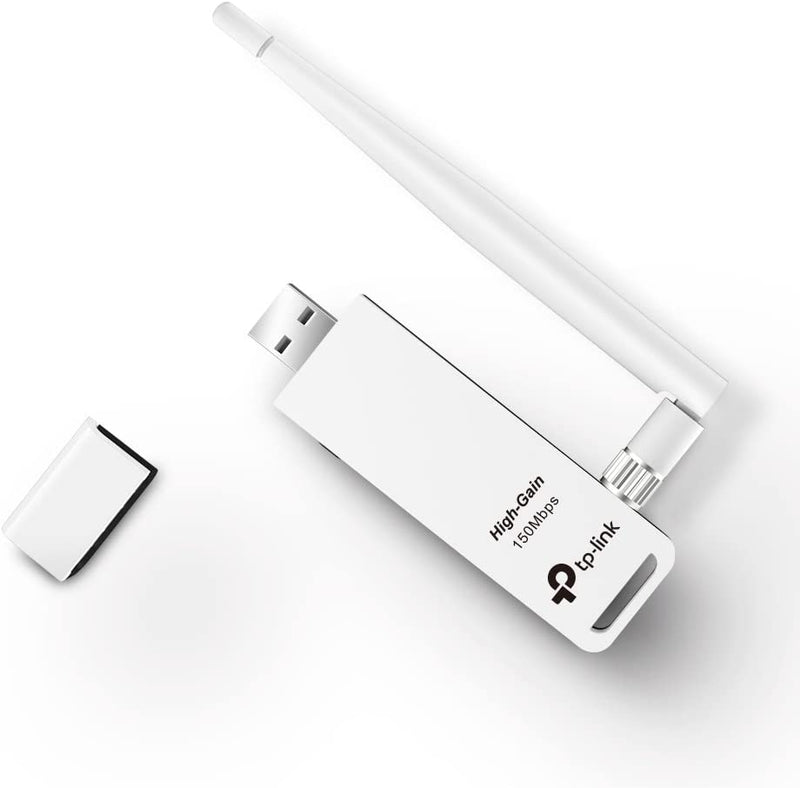 TL-WN722N IEEE 802.11N (Draft) USB - Wi-Fi Adapter. WIRELESS LITE N ADAPTER 150M USB HIGH GAIN 1DETACHABLE ANTENNA WL-AP. 150 Mbps - External