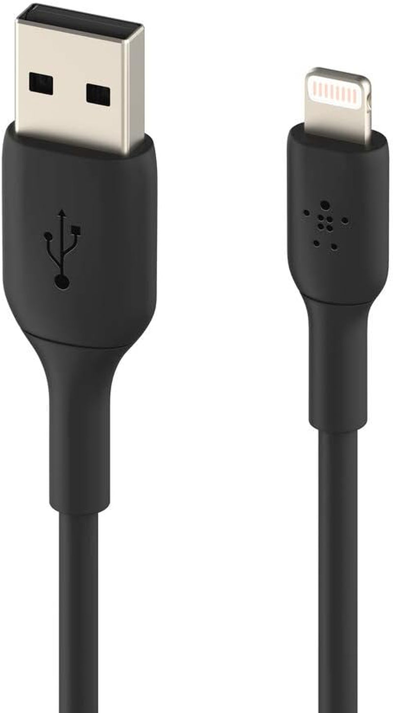 Boostcharge Lightning Cable - 6.6Ft/2M - Mfi Certified Apple Iphone Charger USB to Lightning Cable - Iphone Cable - Iphone Charger Cord - Apple Charger - USB Phone Charger - Black