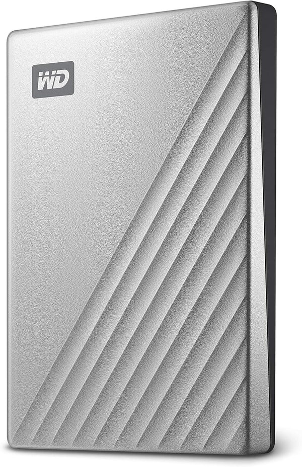 WD 2TB My Passport Ultra Silver Portable External Hard Drive HDD, USB-C and USB 3.1 Compatible - WDBC3C0020BSL-WESN Silver 2TB PC HDD