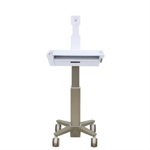 Ergotron CareFit Medical Cart, 46.9" x 18" x 16.7", Grey, White - PEGASUSS 