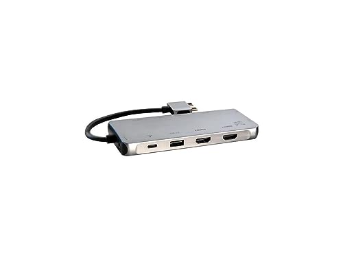 SMK-Link USB-C Dual 4K Multi-Stream Mini Docking Station - for Notebook/Camera/Scanner/Tablet/Monitor/Projector/TV - 100 W - USB Type C - 2 x USB 2.0-2 x USB 3.0 - Network (RJ-45) - HDMI - VGA - Th