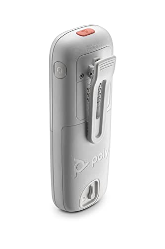 Poly - Rove 40 DECT IP Phone Handset - Wireless Ruggedized and Antimicrobial DECT Handset - Microban Technology - Connect to a Headset via Built-in Bluetooth and/or 3.5 mm - North America - PEGASUSS 
