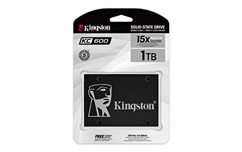 Kingston KC600 SSD Internal SSD 2.5 Inch SATA Rev 3.0, 3D TLC, XTS-AES 256-bit Encryption - PEGASUSS 