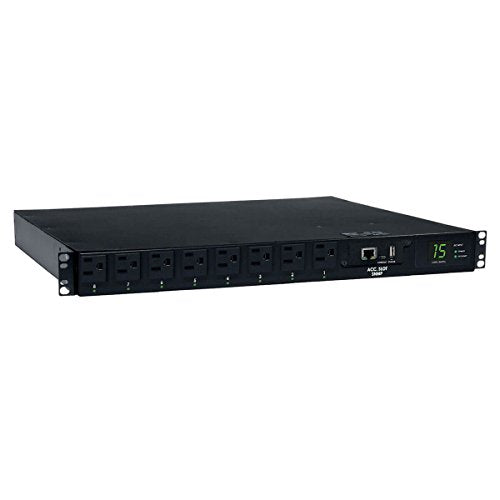Tripp Lite ATS/Switched PDU, Single-Phase, Online Remote Managed & Monitored LX Platform Network Interface, 1U and 2U Rack-Mount, TAA Compliant Products, 2-Year Warranty (PDUMH-ATNET Series) - PEGASUSS 