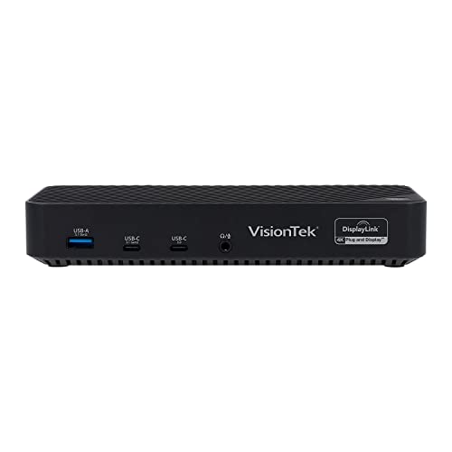 VisionTek VT7000 Universal USB-C Docking Station 3X 4K Displays with 100W Power Delivery – 3X USB-A, 2X USB-C for Windows, Chromebook and Mac, Including M1 and M1 Pro - 901468 - PEGASUSS 