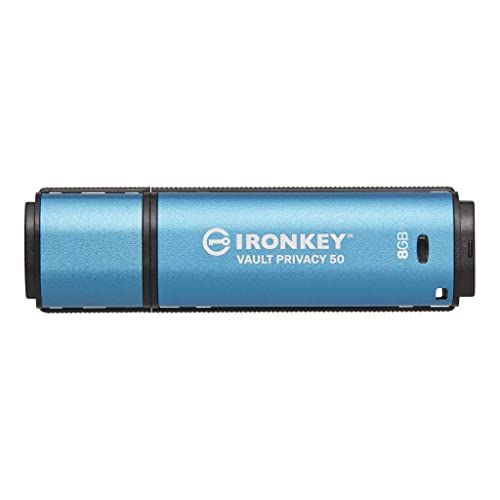 Kingston IronKey Vault Privacy 50 256GB Encrypted USB | FIPS 197 | AES-256bit | BadUSB Attack Protection | Multi-Password Options | IKVP50/256GB - PEGASUSS 