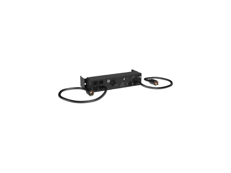 Vertiv Liebert MicroPod External Maintenance Bypass Switch 2 L5-15R Outlets 2U Rack Mountable Electrical Cords Included (MP2-130E), Black