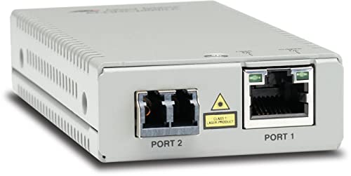 Allied Telesis MMC2000/LC Transceiver/Media Converter - 1 x Network (RJ-45) - 1 x LC Ports - Multi-mode - Gigabit Ethernet - 10/100/1000Base-T, 1000Base-SX - Wall Mountable, Rack-mountable - TAA Compl