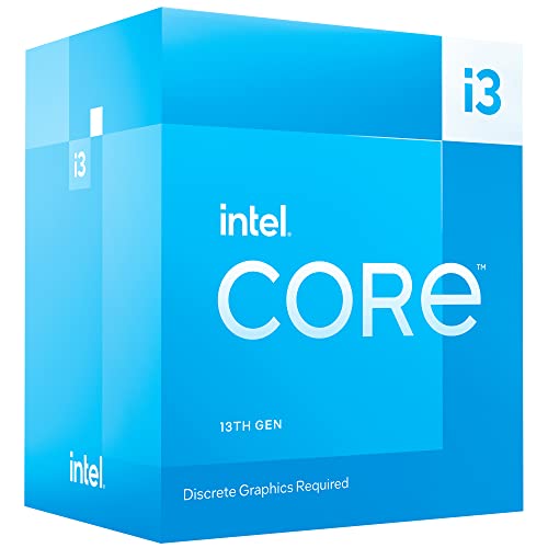 Intel Core i3-13100F Desktop Processor 4 cores (4 P-cores + 0 E-cores) 12MB Cache, up to 4.5 GHz - PEGASUSS 