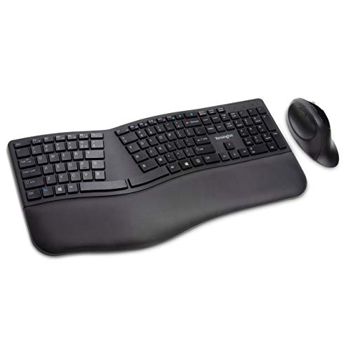 Kensington Pro Fit Ergonomic Wireless Keyboard and Mouse - Black (K75406US) - PEGASUSS 