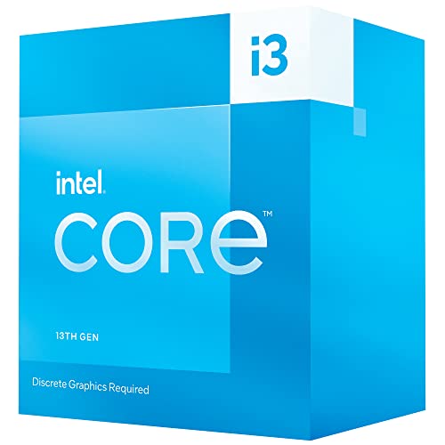 Intel Core i3-13100F Desktop Processor 4 cores (4 P-cores + 0 E-cores) 12MB Cache, up to 4.5 GHz - PEGASUSS 