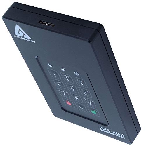 Aegis Fortress L3- FIPS Level 3 Validated Hardware Encrypted Portable Drive