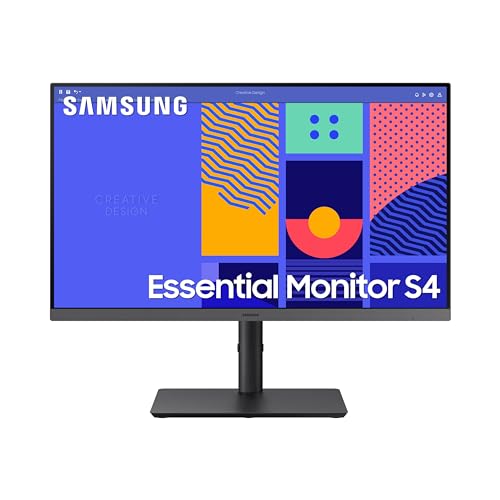 Samsung S43GC Series Business Essential Computer Monitor, IPS Panel, Height Adjustable Stand, Triple Input, New DisplayPort, 100Hz, AMD FreeSync, Advanced Eye Care LS24C432GANXZA, 2024 - PEGASUSS 