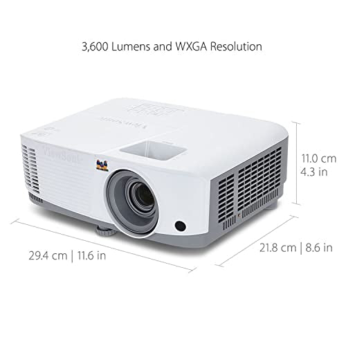 ViewSonic 3800 Lumens SVGA High Brightness Projector for Home and Office with HDMI Vertical Keystone - PEGASUSS 