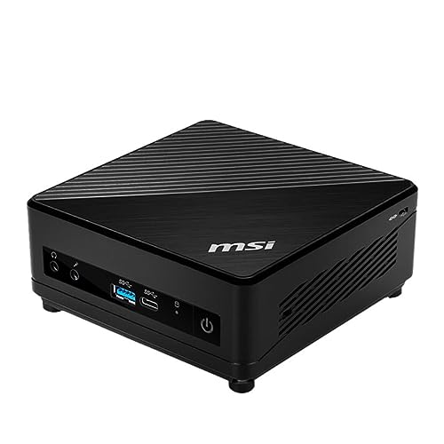 MSI Cubi 5 12M, 0.7L Mini PC, Intel Core i7-1255U, WiFi 6, BT 5.2, Duel LAN, Thunderbolt Type C, Black, Non-OS (12M-016BUS): Cubi 5 (BLK)