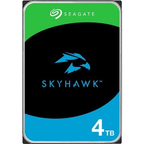 Seagate Skyhawk ST4000VX016 4 TB Hard Drive - 3.5" Internal - SATA (SATA/600) - Conventional Magnetic Recording (CMR) Method - Network Video Recorder, Camera, Video Recorder Device Supported - PEGASUSS 