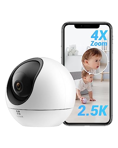 EZVIZ 2K+ Indoor Security Cameras, Pan/Tilt, Baby/Pet Monitor, AI Human Detection, Auto-Tracking, Two-Way Audio (C6&C6W&CP1) - PEGASUSS 