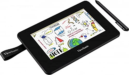 ViewSonic Portable 1080p Drawing Pen Display Tablet with Battery Free Stylus Pen for Digital Writing, Graphic Design, Remote Teaching, Distance Learning Supports Windows, Mac, Android - PEGASUSS 