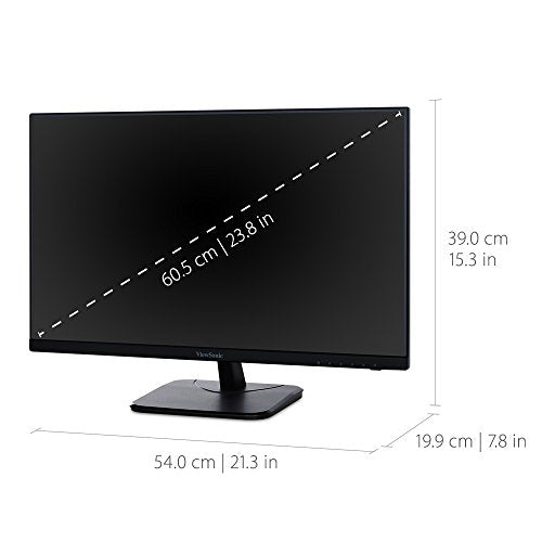 ViewSonic VA2256-MHD_H2 Dual Pack Head-Only 1080p IPS Monitors with Ultra-Thin Bezels, HDMI, DisplayPort and VGA for Home and Office - PEGASUSS 