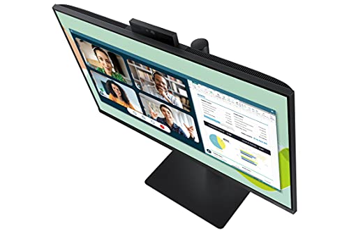 SAMSUNG S40VA Series 24-Inch Computer Monitor, HDMI Monitor, 75Hz Monitor, IPS Monitor, Built-in Webcam, Built-in Speaker & Mic, FreeSync Premium (LS24A400VENXZA) - PEGASUSS 