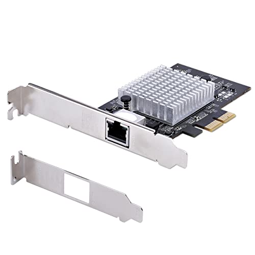 StarTech.com 1-Port 10Gbps PCIe Network Adapter Card, Network Card for PC/Server, Six-Speed PCIe Ethernet Card w/Jumbo Frame Support, NIC/LAN Interface Card, 10GBASE-T/NBASE-T (ST10GSPEXNB2) - PEGASUSS 