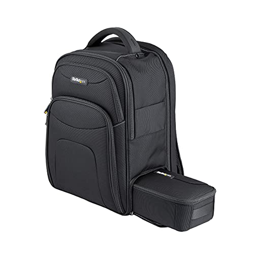 StarTech.com Unisex Backpack Ergonomic Computer Bag with Removable Accessory Case-Laptop/Tablet Pockets-Nylon