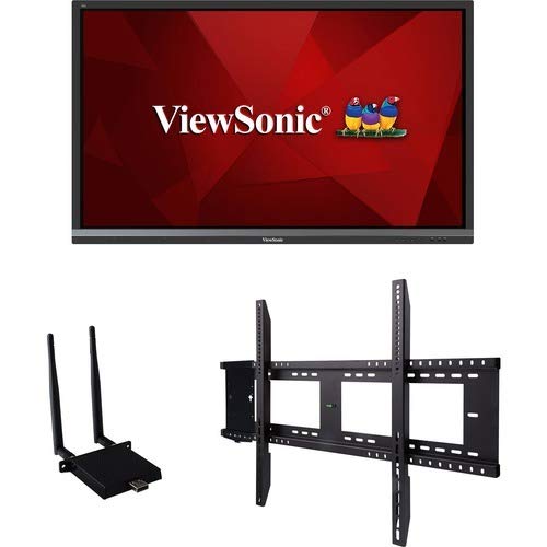 ViewSonic - IFP6550-E1 IFP6550-E1-65 ViewBoard 4K Ultra HD Interactive Flat Panel Bundle - 65 LCD - ARM Cortex A53 1.20 GHz - 2 GB - Infrared (IrDA) - Touchscreen - 16:9 Aspect Ratio - - PEGASUSS 