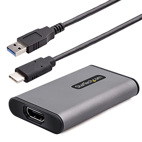 StarTech.com USB 3.0 HDMI Video Capture Device, 4K 30Hz Video Capture Adapter/External USB Capture Card, UVC, Live Stream, Screen Recorder, Works w/USB-A, USB-C, TB3 - Windows/Mac (4K30-HDMI-CAPTURE) - PEGASUSS 