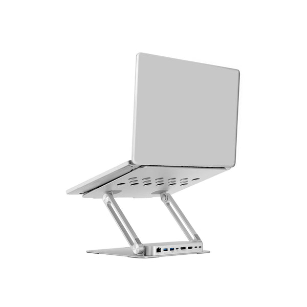 SIIG USB C Laptop Docking Station Stand Adjustable Height and Tilt for Desk, Dual Monitor 4K MST Video Hub, HDMI & DisplayPort PD 85W RJ45 & USB Data, Dell/Surface/HP/Lenovo/Chromebook (CE-MTDK11-S1) - PEGASUSS 