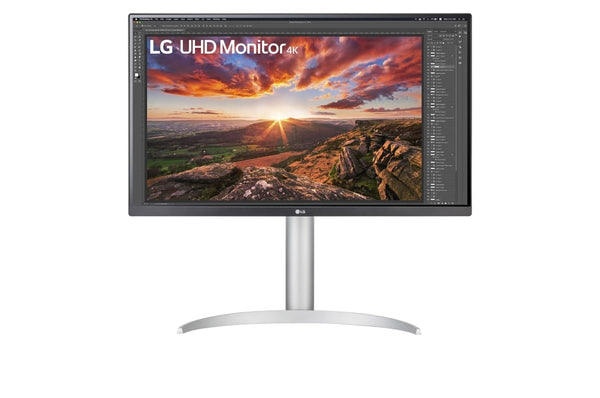 LG 27” 27BP85UN-W IPS 4K UHD Computer Monitor with USB Type-C™, VESA Display HDR™ 400, AMD FreeSync™ & Adjustable Stand - PEGASUSS 